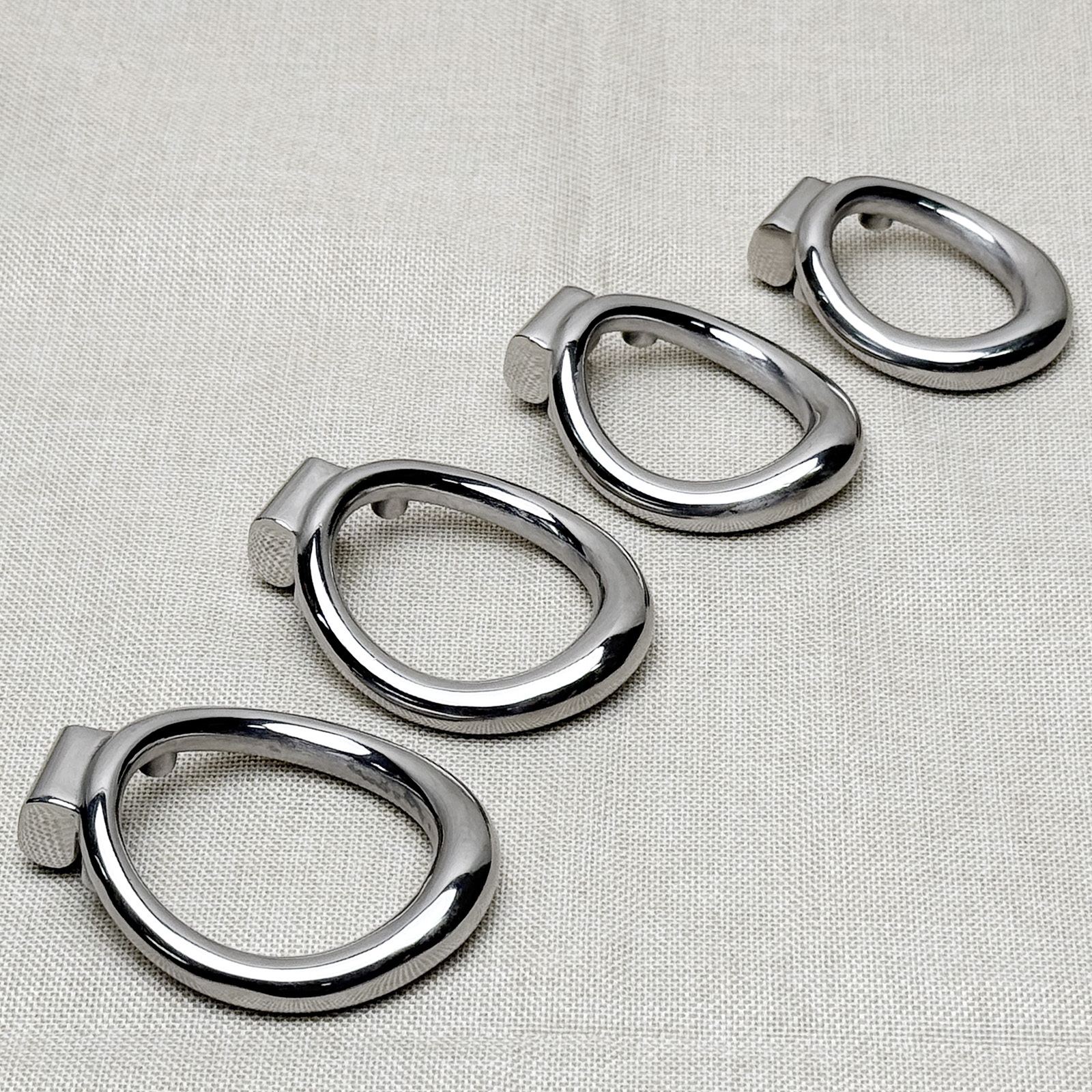 Ternence Male Chastity Device Base Ring 304 Stainless Steel Ergonomic Design Heavy-Duty Model Chastity Cage Closed Ring for Ternence X Series Chastity Cage