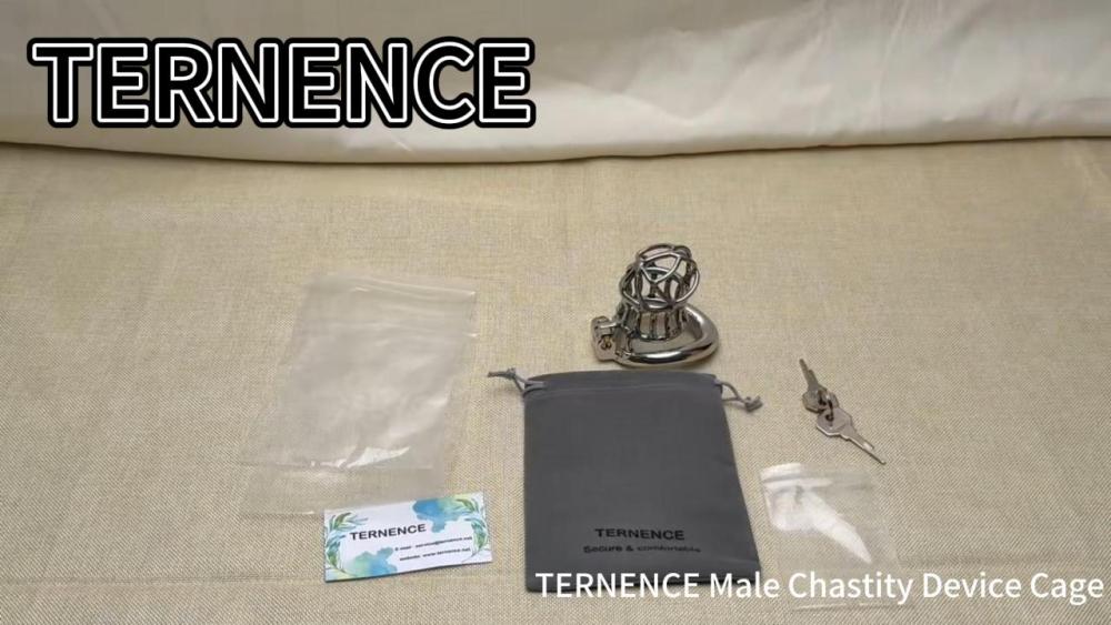 Click to see full view Ternence Male Chastity Device 304 Stainless Steel Ergonomic Design Heavy-Duty Model Chastity Cage Closed Ring Chastity Belt Adult Game Sex Toy