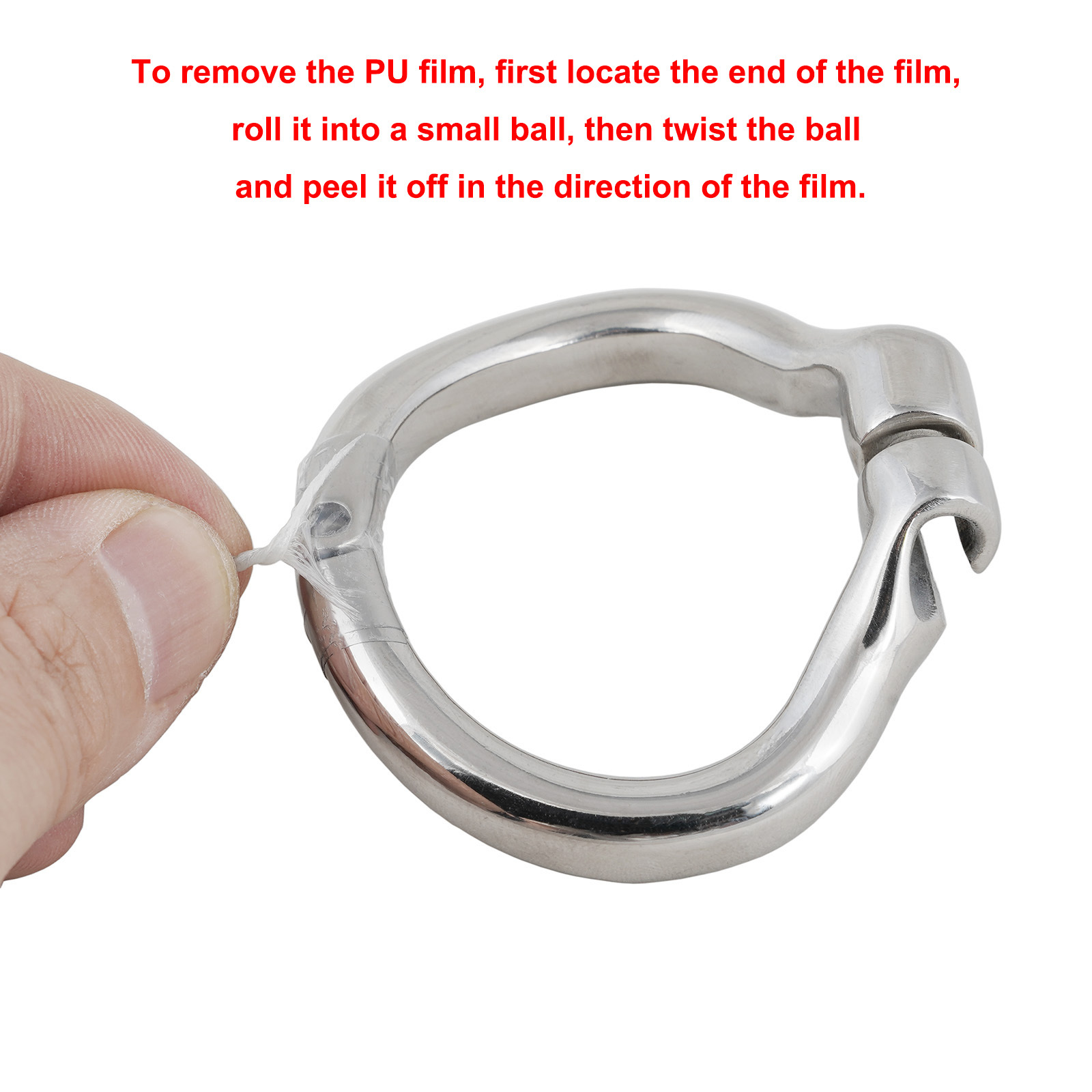 Ternence PU Medical Waterproof Pads for Hinged Chastity Ring – 100Pcs, Reduce Pinching & Chafing, Improve Comfort for Hinged Cock Cage – BDSM Accessory