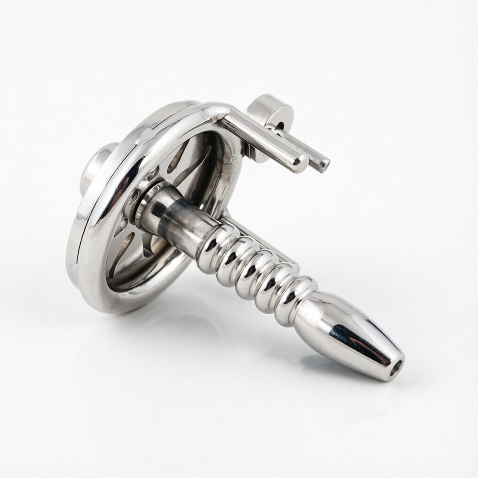 Ternence 304 Stainless Steel Hollow Urethral Sound for Flat Chastity Cage – 3 Size Options, Penis Plug & Urinary Catheter for Male Chastity Device, Smooth Polish Urethra Tube – Silver