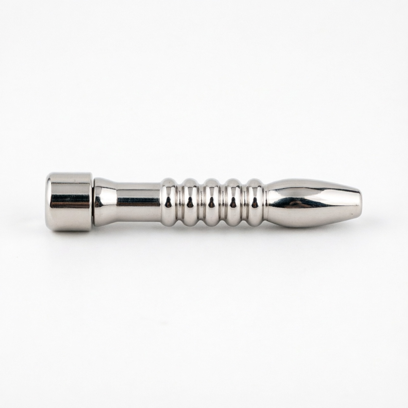 Ternence 304 Stainless Steel Hollow Urethral Sound for Flat Chastity Cage – 3 Size Options, Penis Plug & Urinary Catheter for Male Chastity Device, Smooth Polish Urethra Tube – Silver
