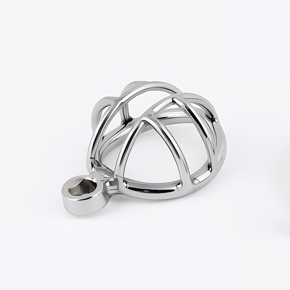 TERNENCE Male Chastity Device, Short Stainless Steel Cock Cage for Men (only cages do not include rings and locks)