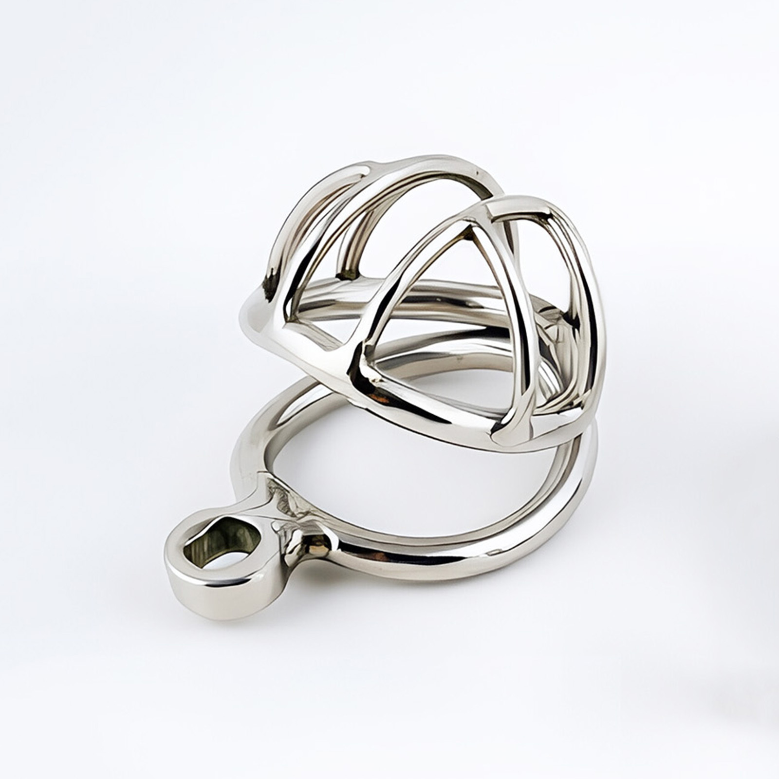 TERNENCE Stainless Steel Chastity Cage, Metal Cock Cage with Padlock for Men (only cages do not include rings and locks)