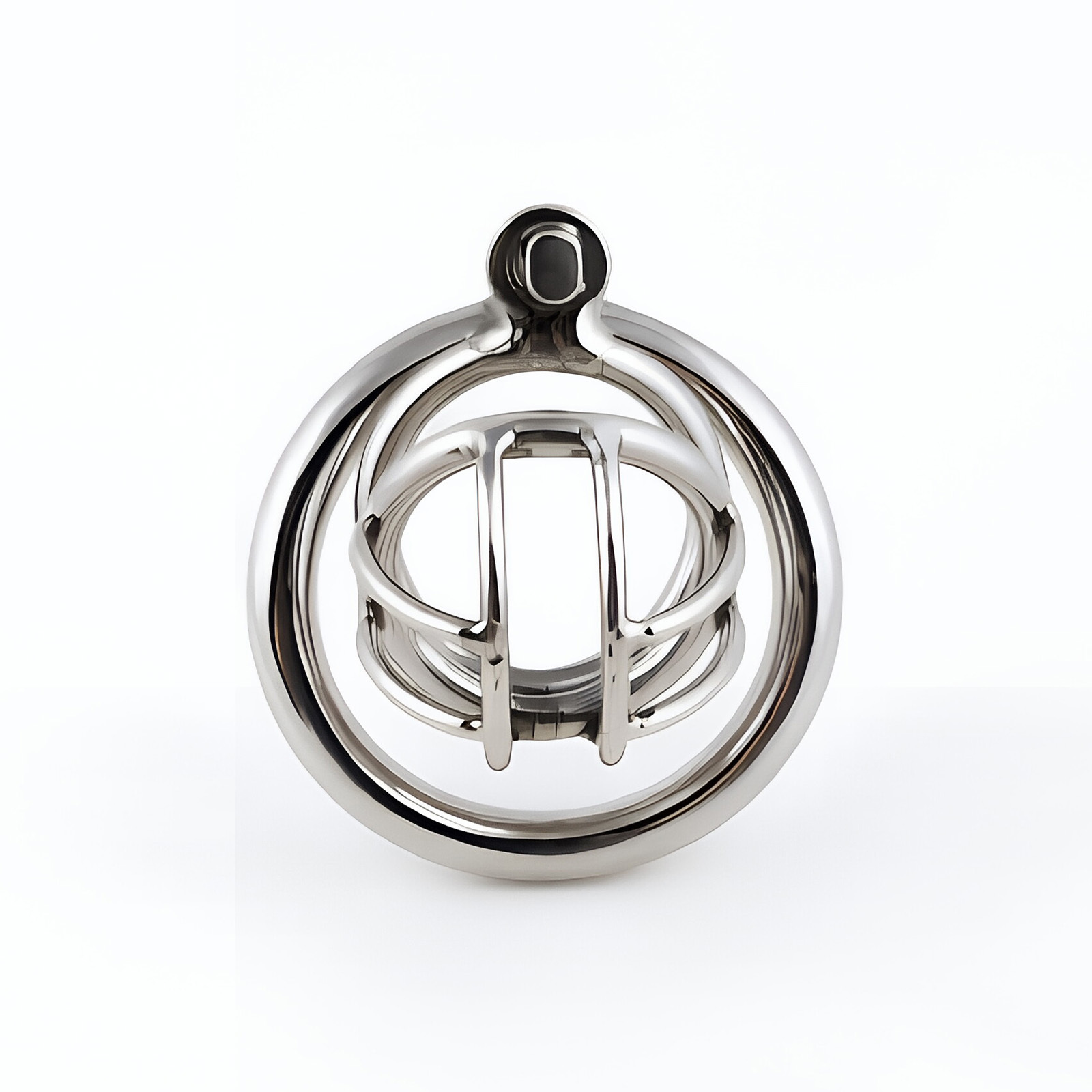 TERNENCE Stainless Steel Chastity Cage, Metal Cock Cage with Padlock for Men (only cages do not include rings and locks)
