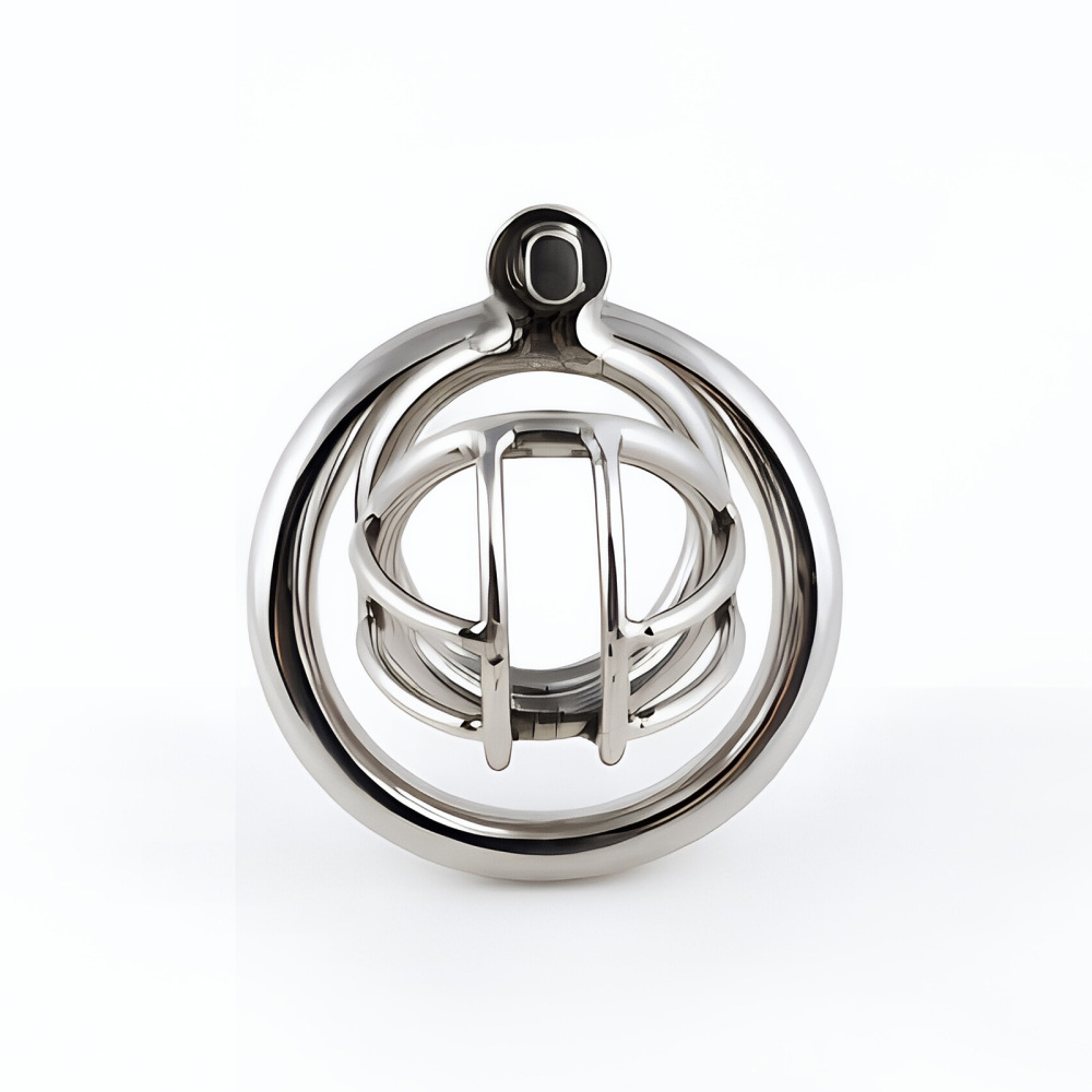 TERNENCE Stainless Steel Chastity Cage, Metal Cock Cage with Padlock for Men (only cages do not include rings and locks)