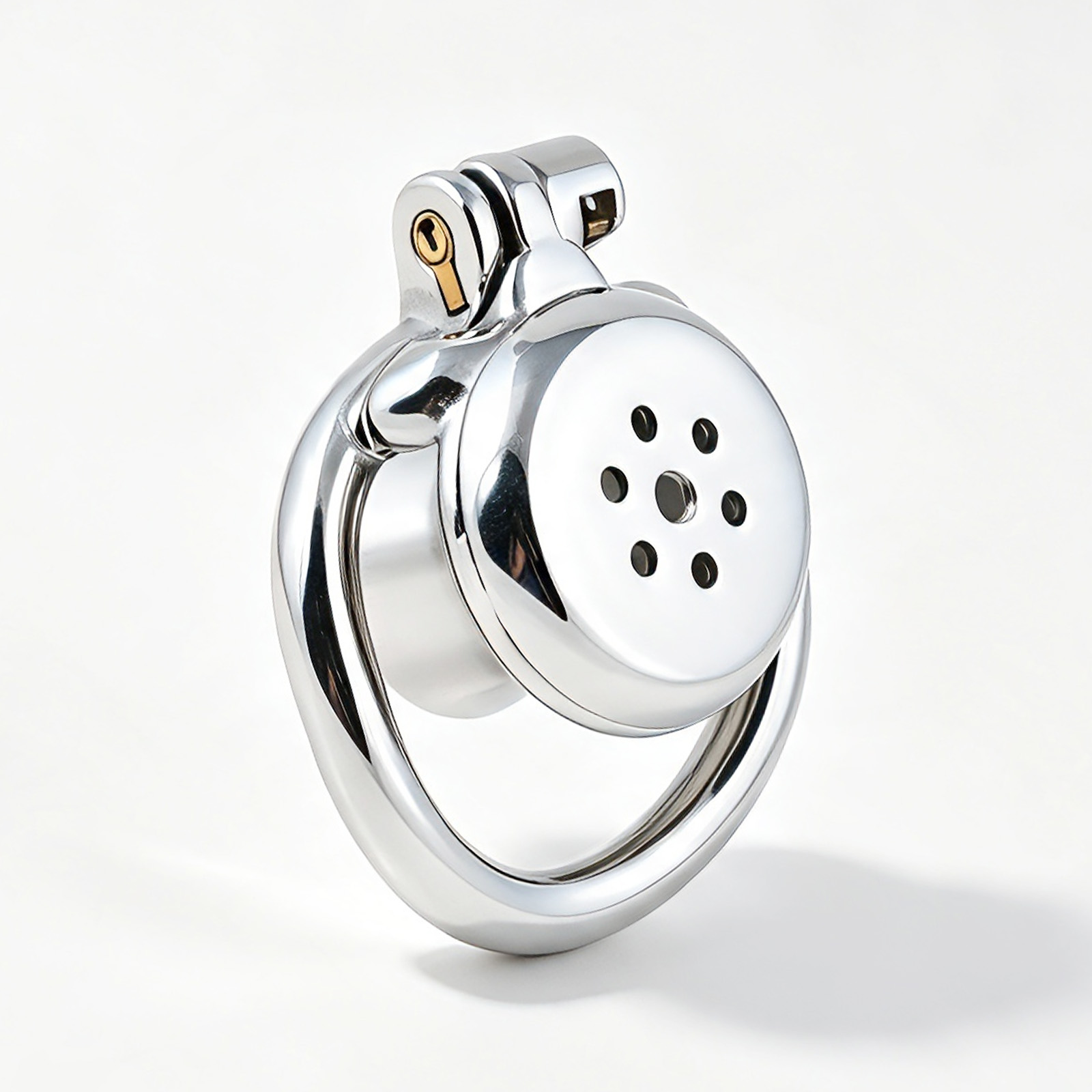 Inverted Stainless Steel Chastity Cage for Men