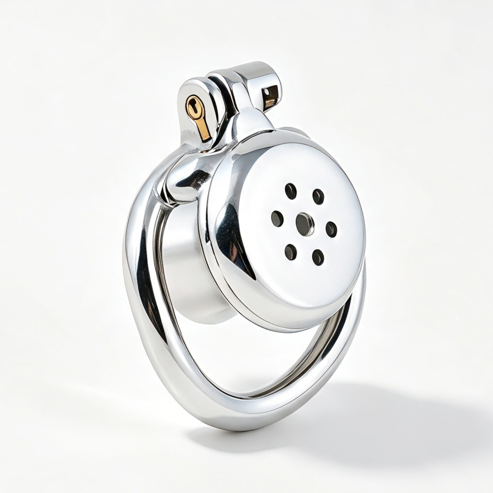 Inverted Stainless Steel Chastity Cage for Men