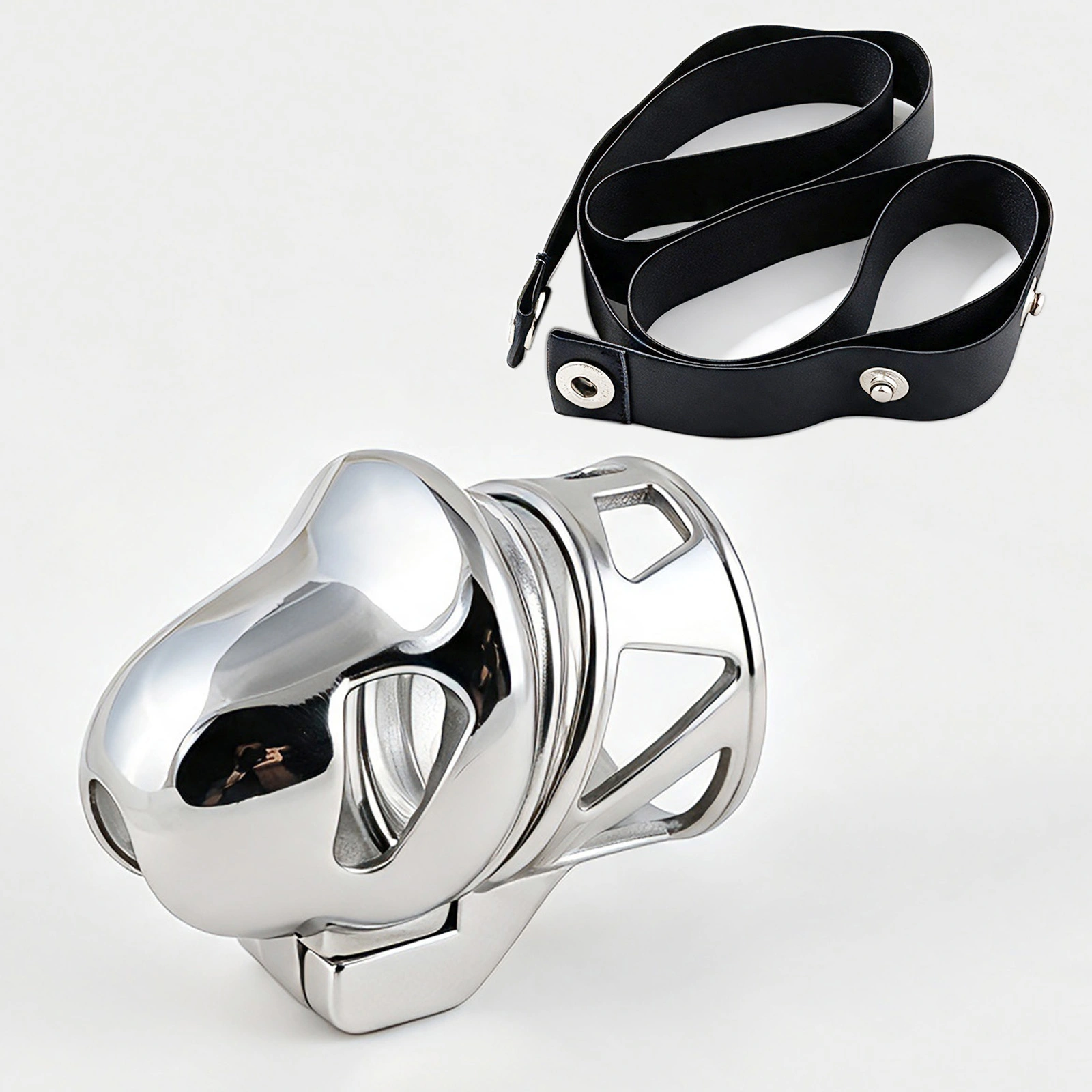 Glans Chastity Cage Stainless Steel No Base Ring