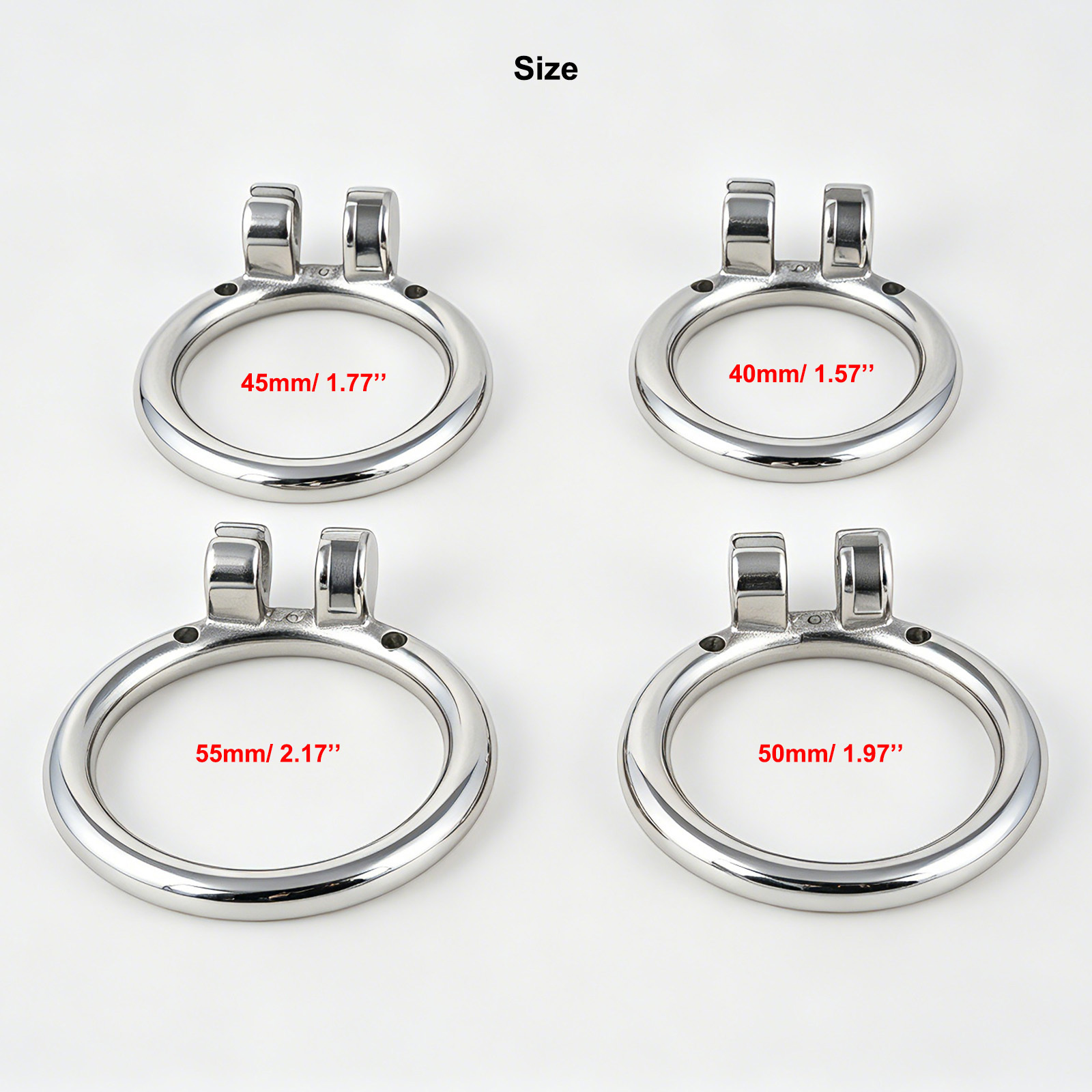 Chastity Cage Base Ring Stainless Steel Locking Ring (for F238)