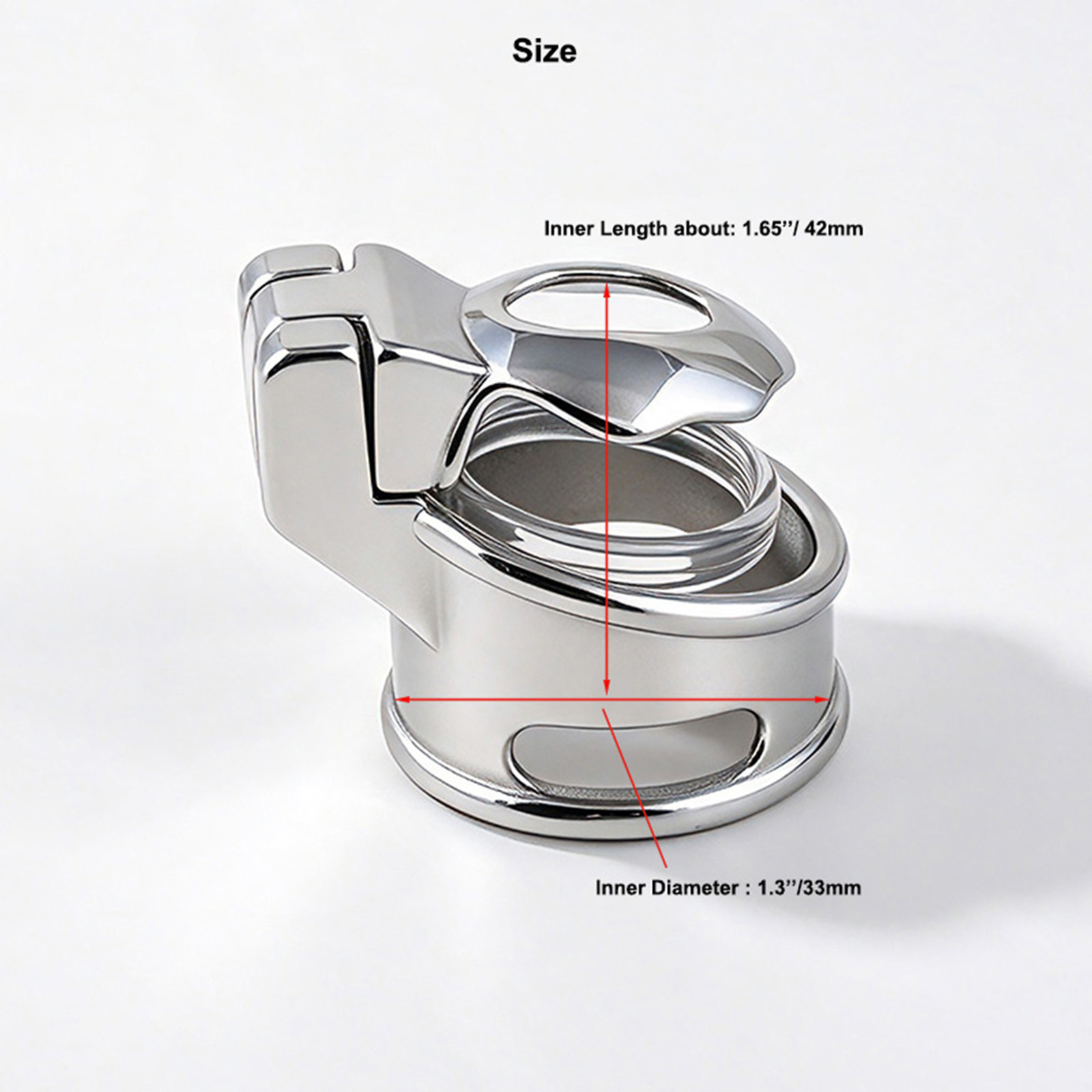 Stainless Steel Glans Cage for Men No Ball Ring