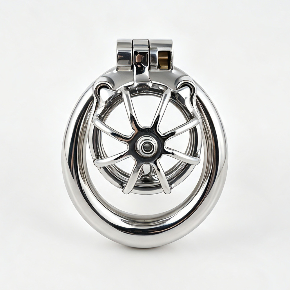 TERNENCE Metal Chastity Cage, Short Male Closed Ring cage with PA Puncture