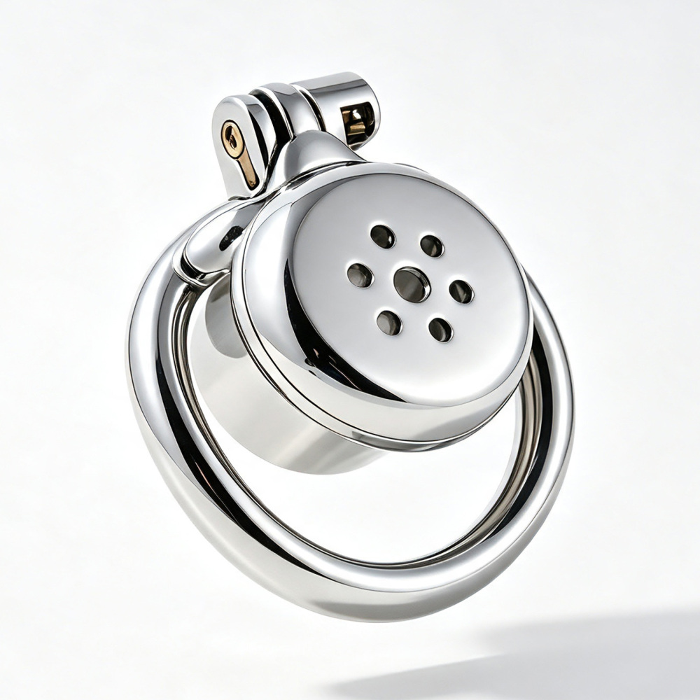 Inverted Stainless Steel Chastity Cage for Men