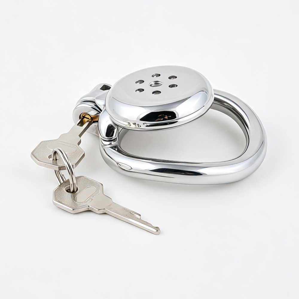 Short Stainless Steel Chastity Cage for Men (only cages do not include rings and locks)