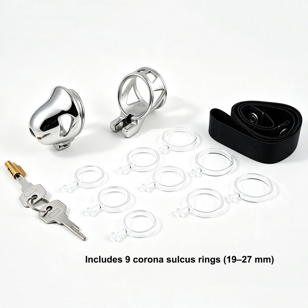 Glans Chastity Cage Stainless Steel No Base Ring