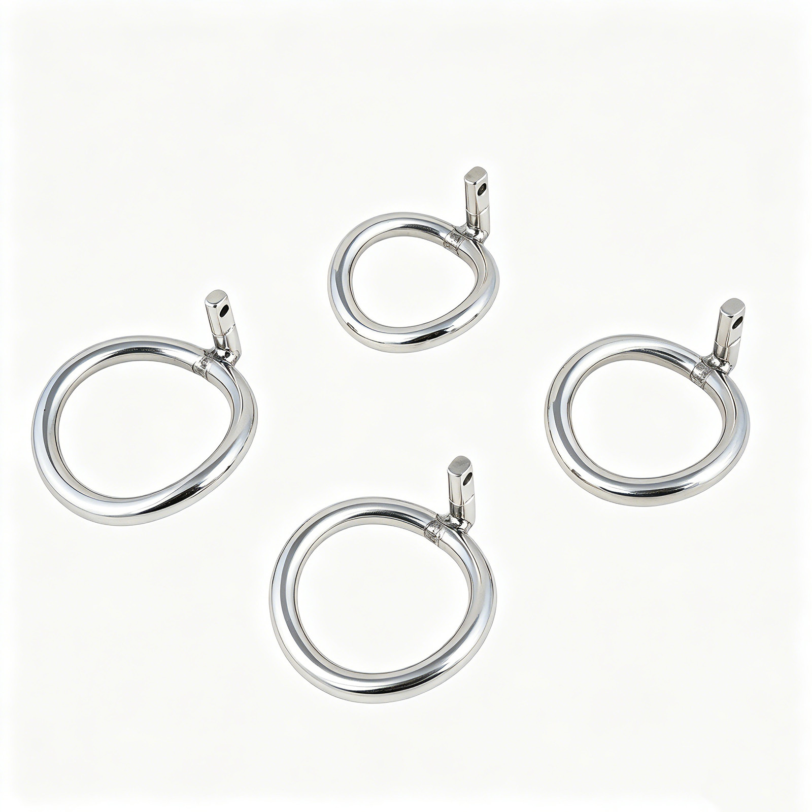 TERNENCE Male Chastity Cage Closed Ring Ergonomic Design 304 Stainless Steel Cock Cage Base Ring