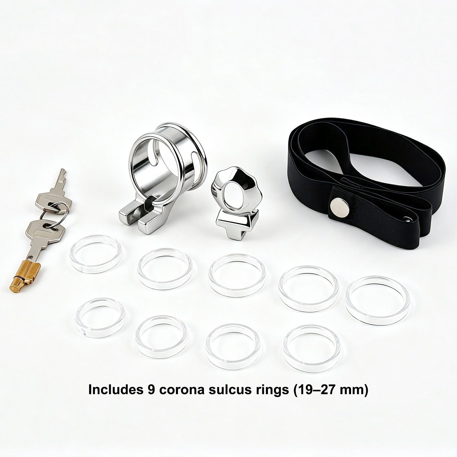 Stainless Steel Glans Cage for Men No Ball Ring