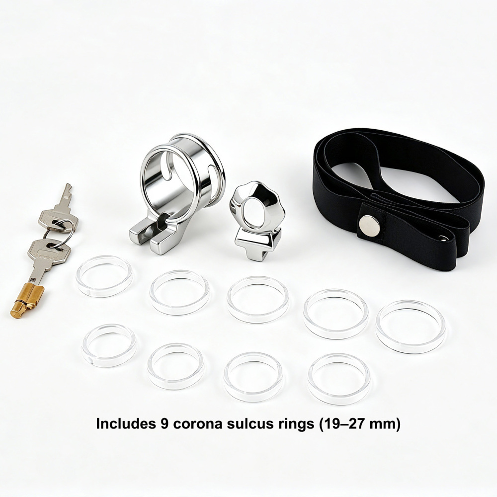 Stainless Steel Glans Cage for Men No Ball Ring