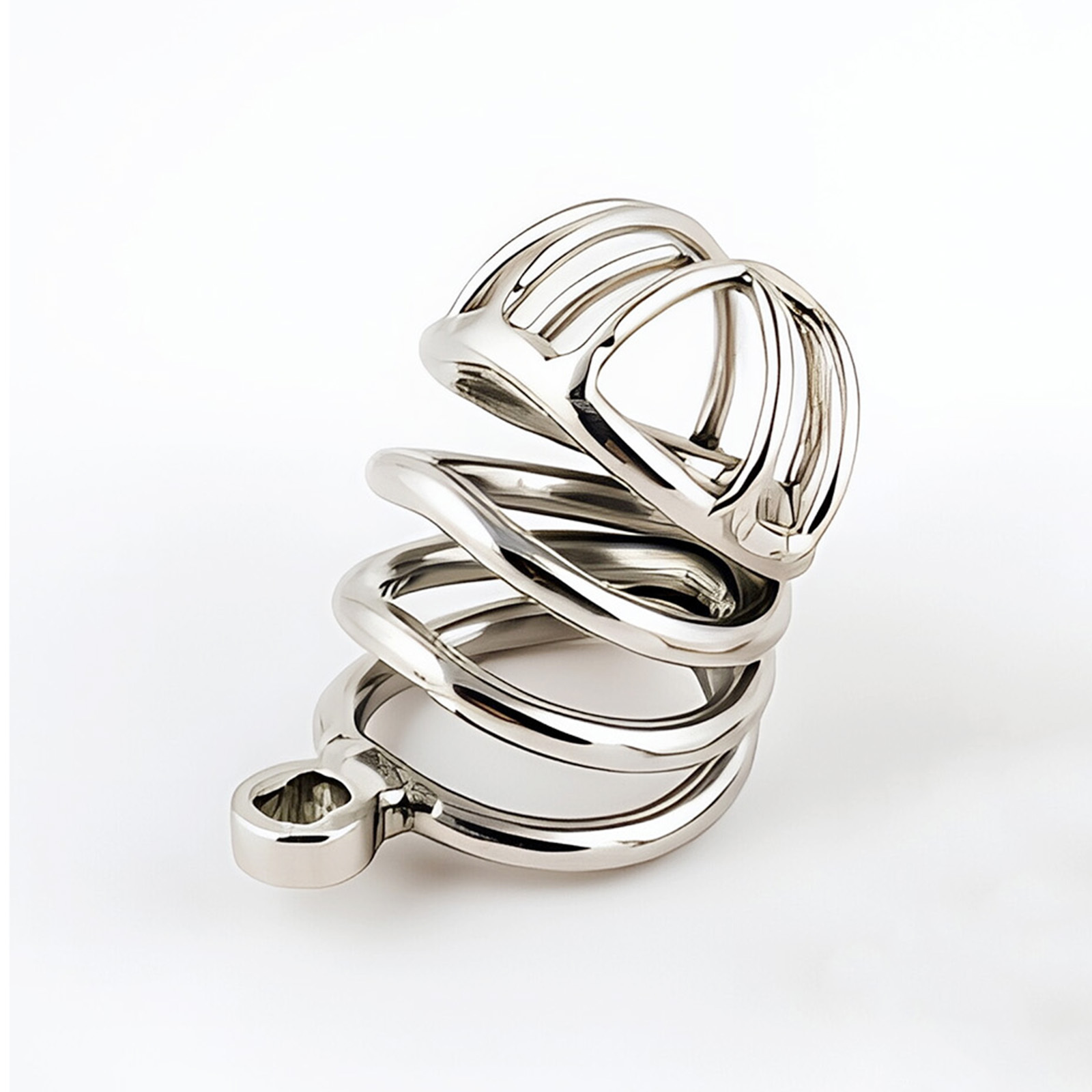 TERNENCE Stainless Steel Male Chastity Device, Durable Penis Cage with Padlock for Adult Men (only cages do not include rings and locks)