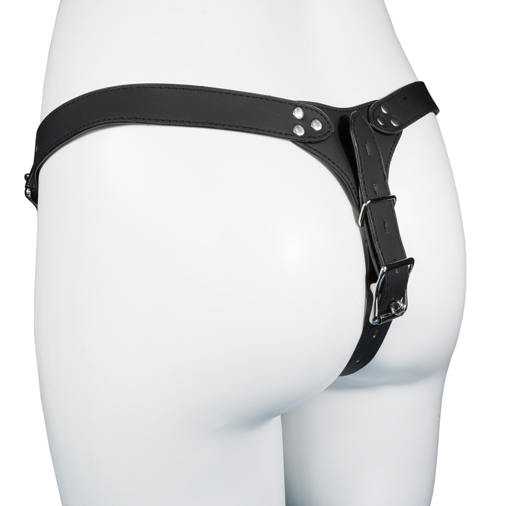 Chastity Belt PU Leather Adjustable Strap for Cock Cage