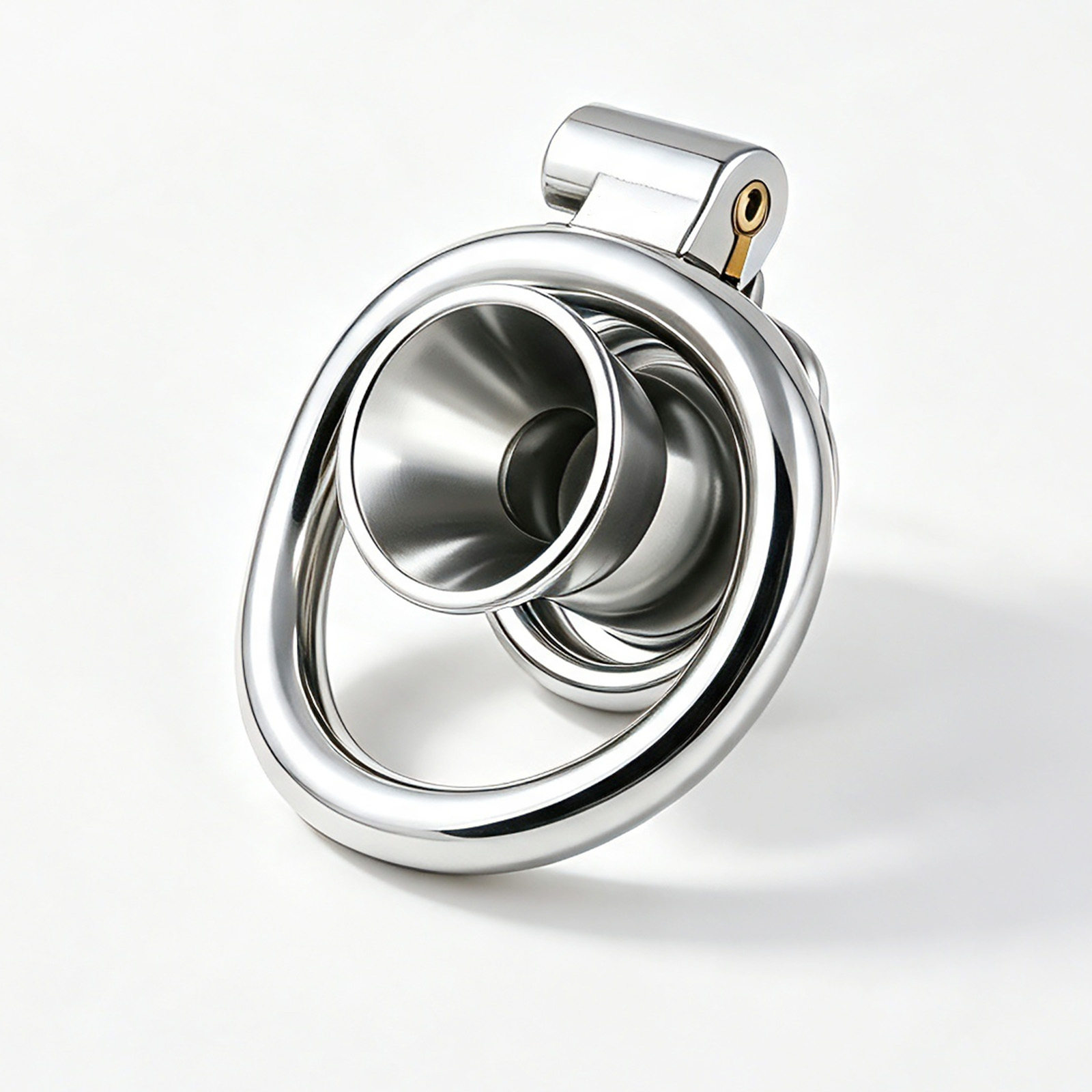 Inverted Stainless Steel Chastity Cage for Men (only cages do not include rings and locks)