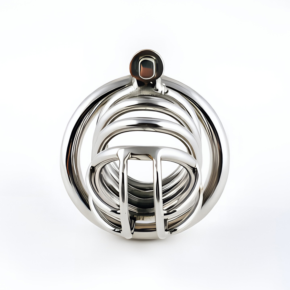 TERNENCE Stainless Steel Male Chastity Device, Durable Penis Cage with Padlock for Adult Men (only cages do not include rings and locks)