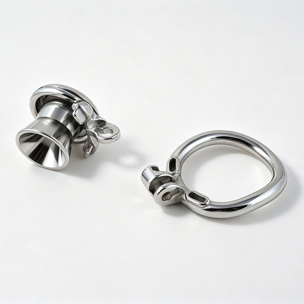 Inverted Stainless Steel Chastity Cage for Men (only cages do not include rings and locks)