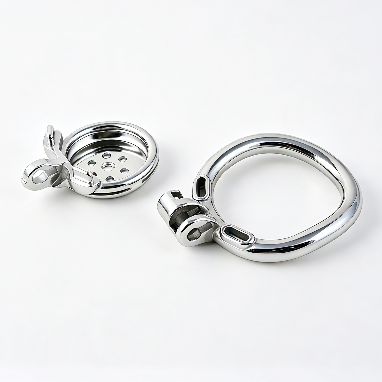 Short Stainless Steel Chastity Cage for Men