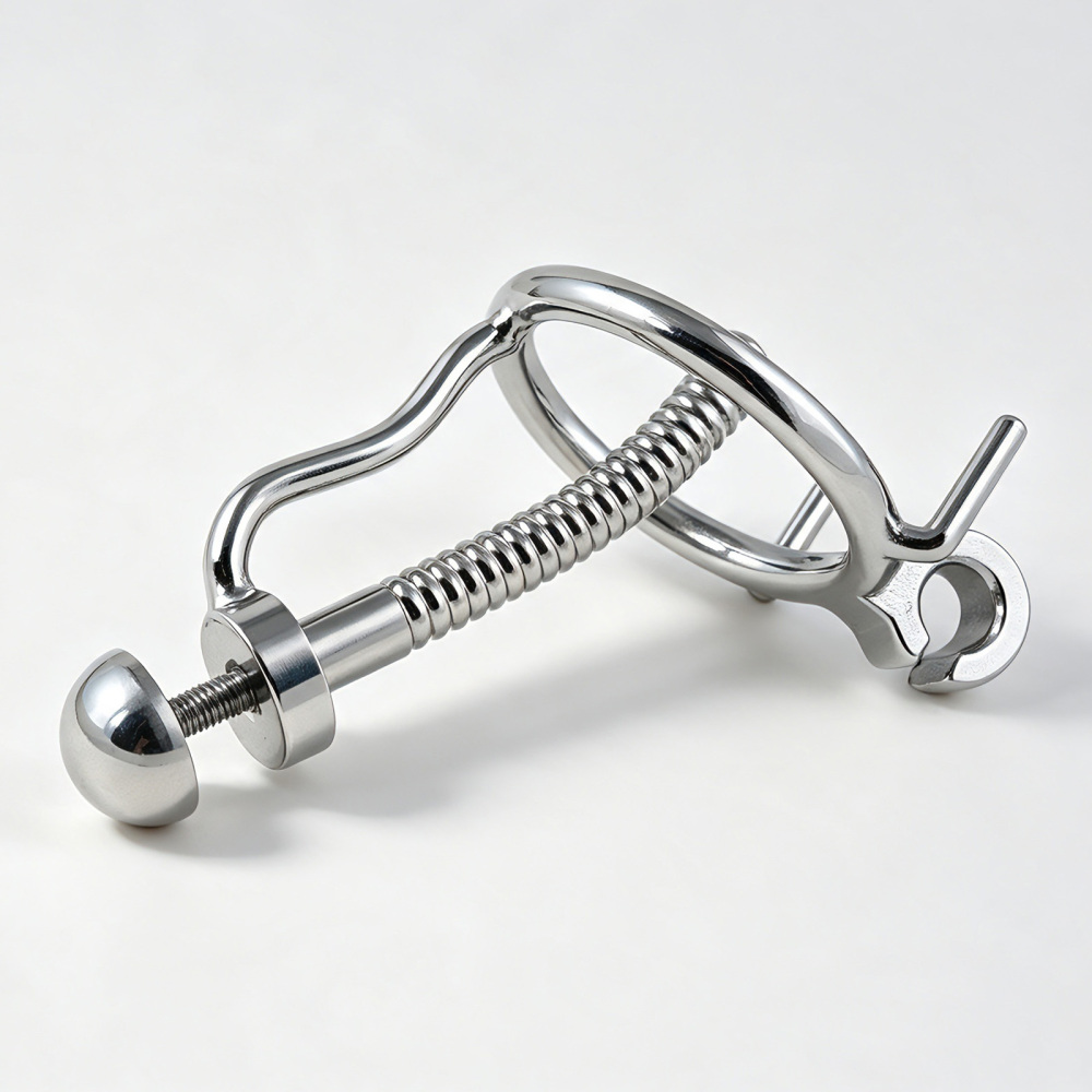 Jefisry Stainless Steel Chastity Cage with 7mm Urethral Tube