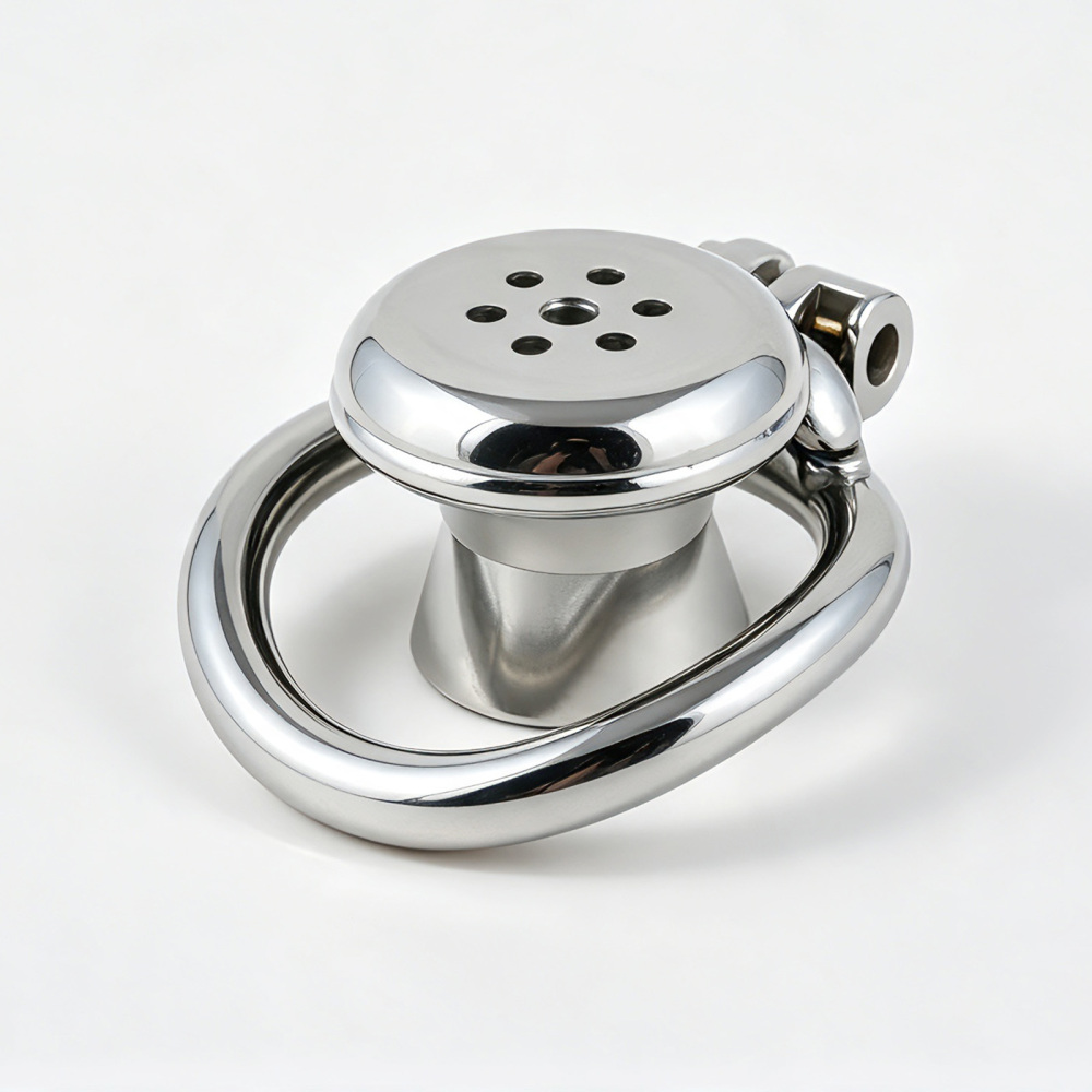 Inverted Stainless Steel Chastity Cage for Men
