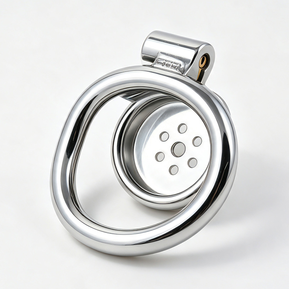 Short Stainless Steel Chastity Cage for Men