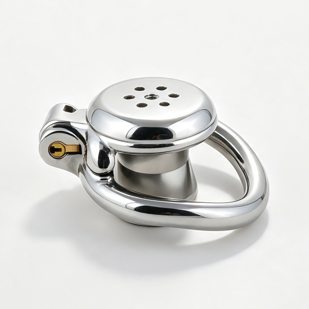 Inverted Stainless Steel Chastity Cage for Men