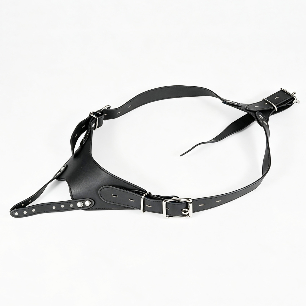 Chastity Belt PU Leather Adjustable Strap for Cock Cage