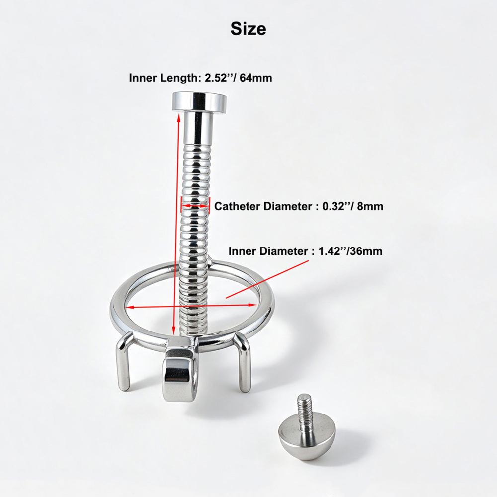 Jefisry Chastity Cage Stainless Steel Penis Lock (only cages do not include rings and locks)