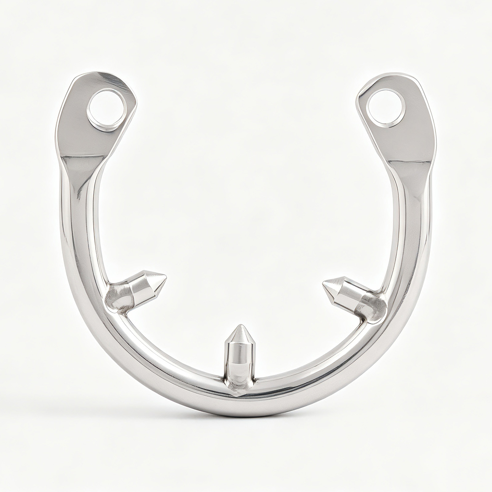 TERNENCE Men's Virginity Lock Belt Male Chastity Cock Cage Anti-Off Ring (Cage Two Dowel pins Distance: 35mm / 1.38 Inches)