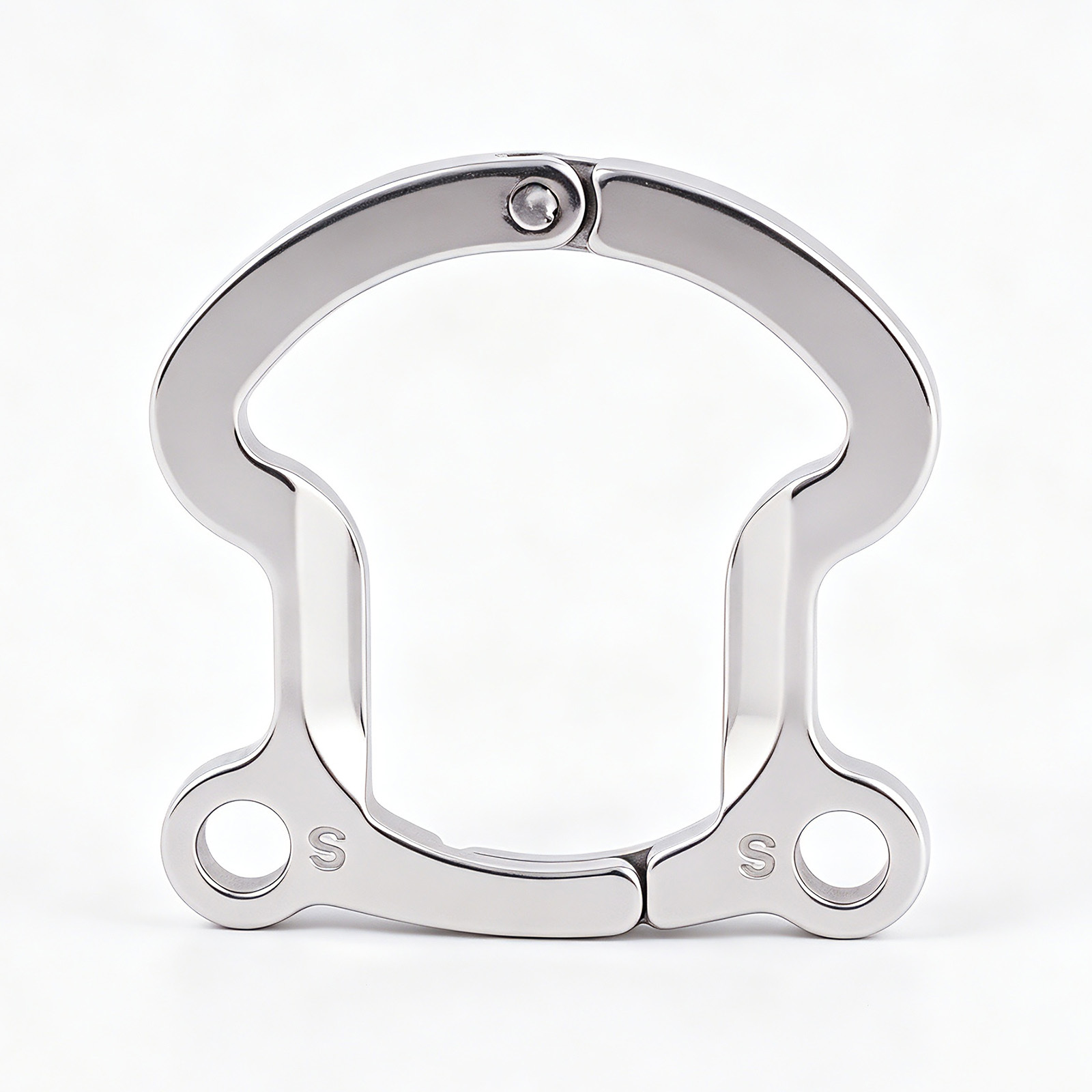 TERNENCE Men's Virginity Lock Belt Male Chastity Cock Cage Anti-Off Ring (for Testis Separation Base Ring: 31mm/ 1.22’’)
