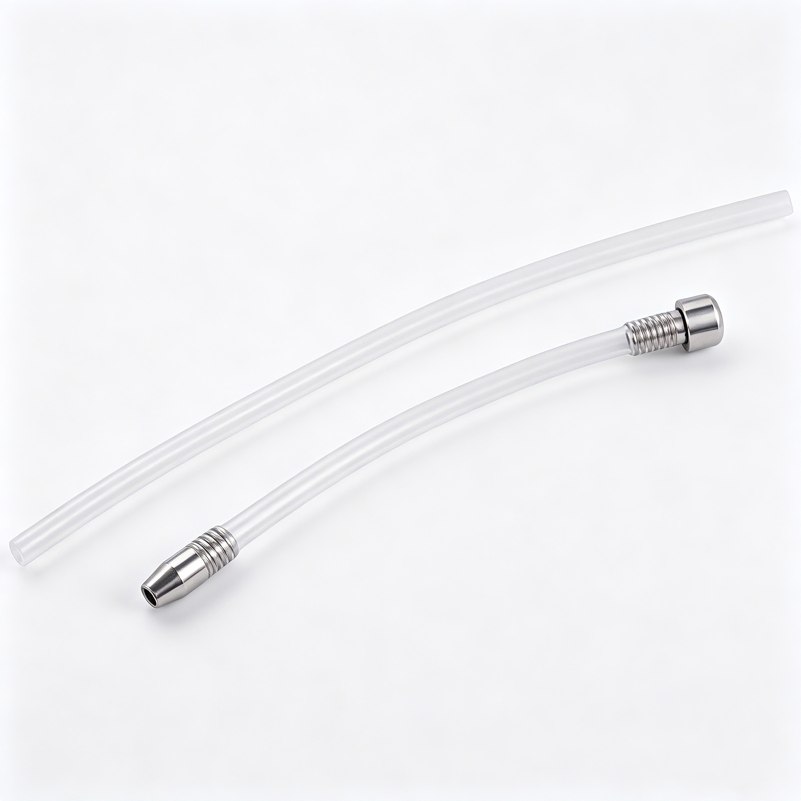 TERNENCE Male Chastity Device Cage Accessories 8mm Silicone Tubing 2 Pack (10cm + 20cm) L14