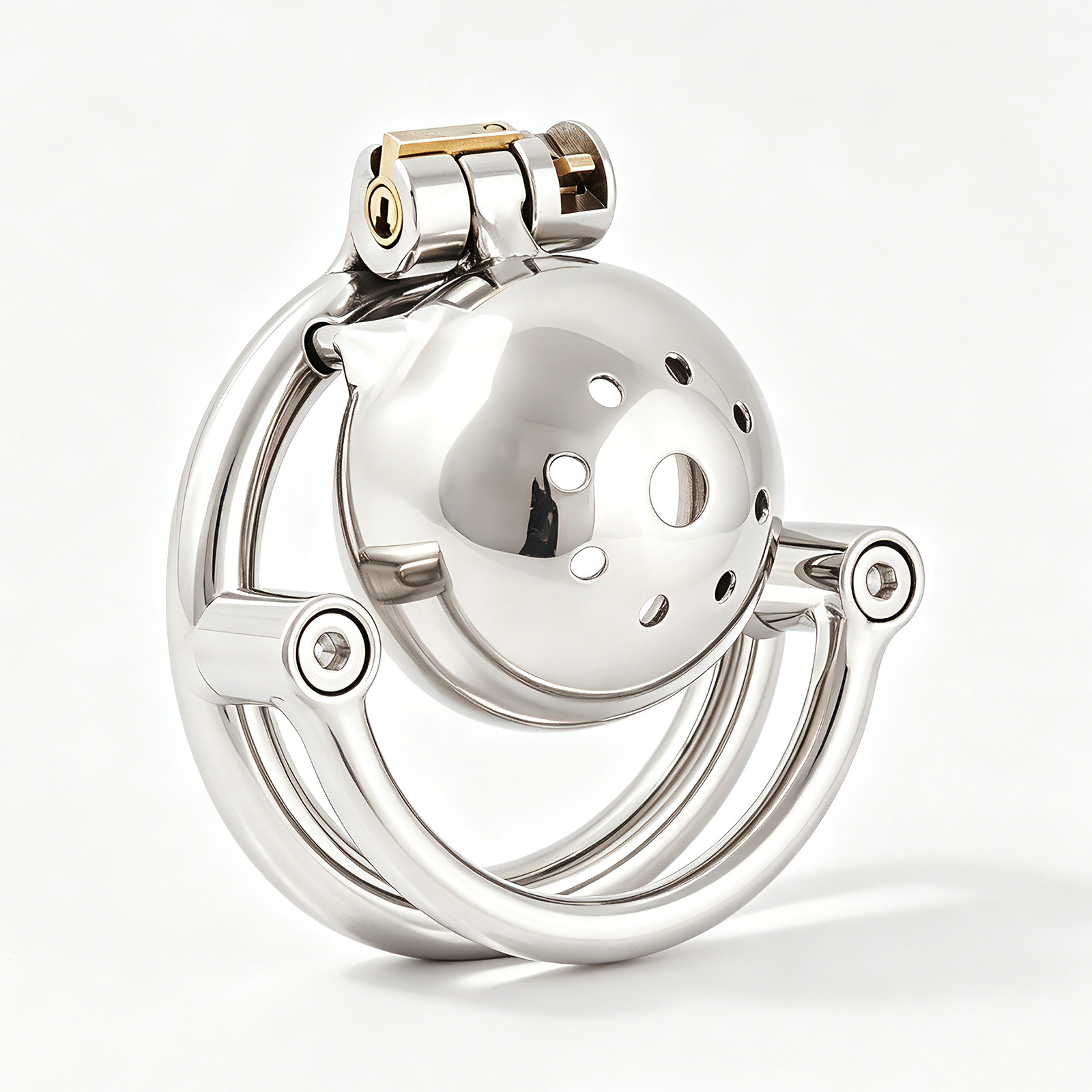 TERNENCE Men Short Chastity Device Cages Prevent Escape Design Closed Ring Cock Cage Adult Game Sex Toy