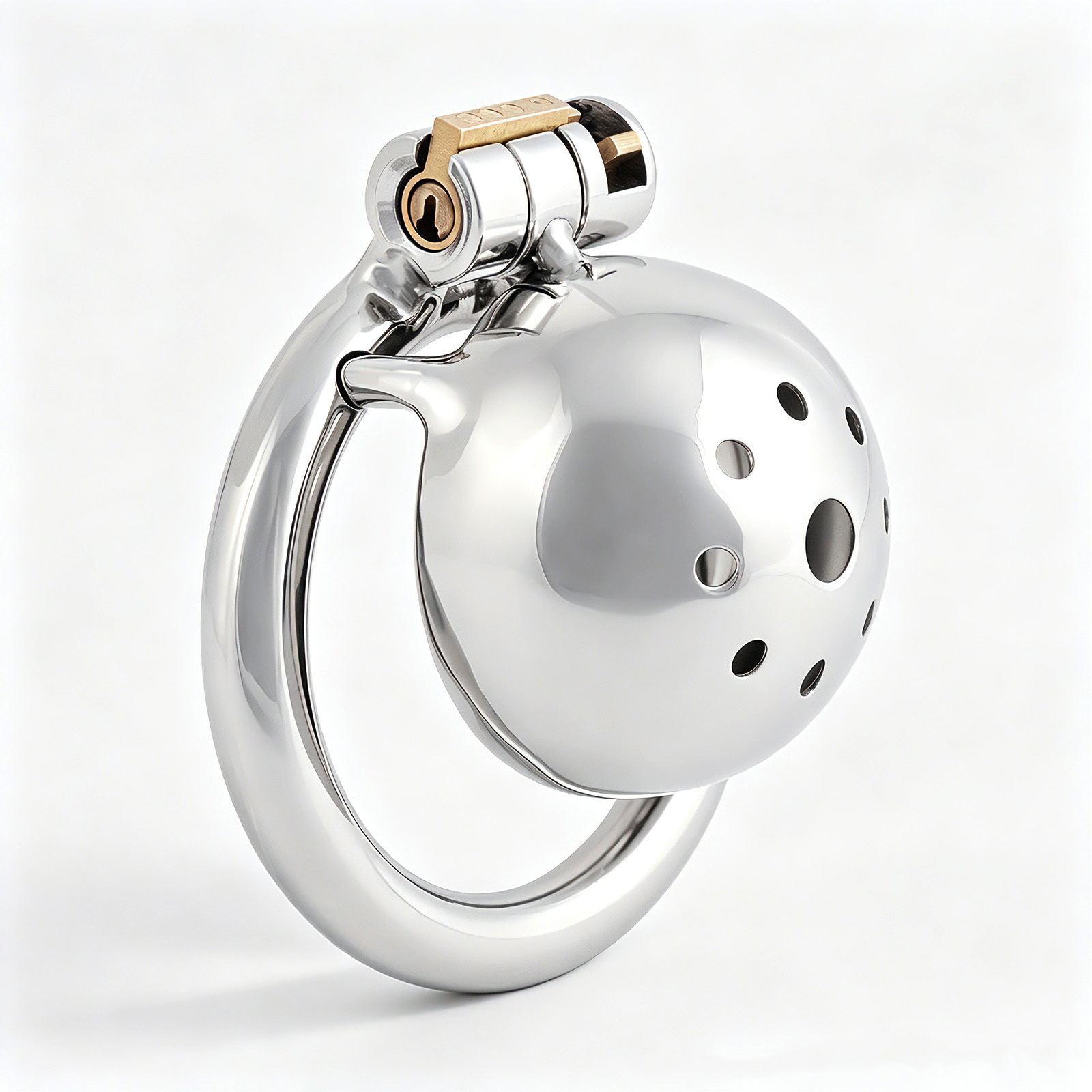 TERNENCE Metal Chastity Device Male Comfortable Virginity Lock Chastity Belt with Small Cage