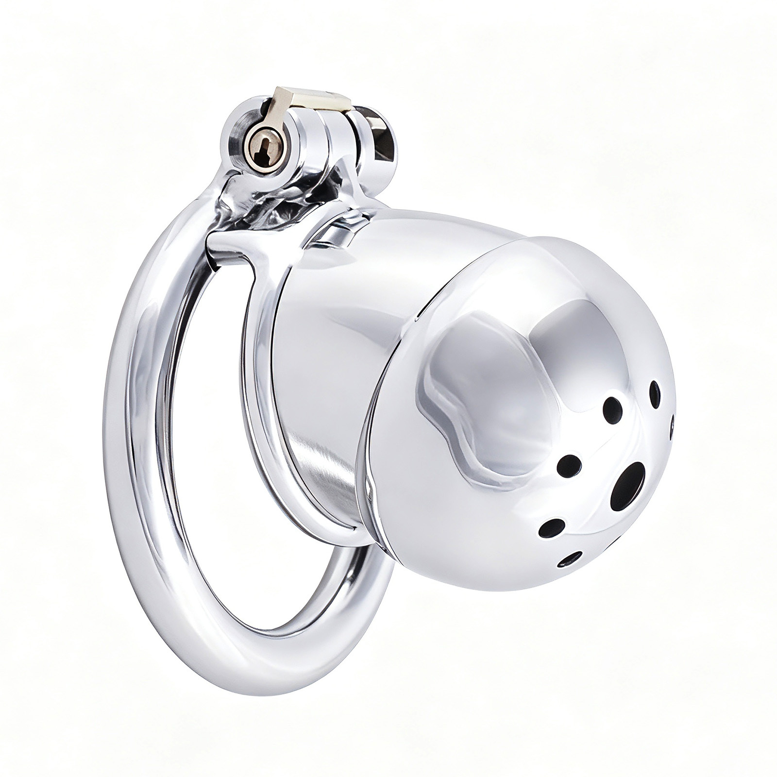TERNENCE Penis Ring Virginity Lock Stainless Steel Chastity Belt Adult Game Sex Toy