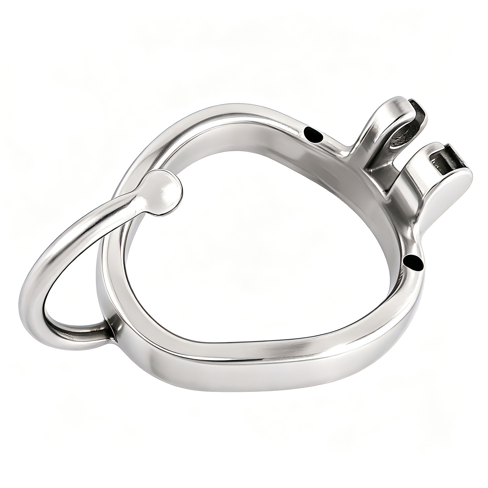 TERNENCE Ergonomic Design 304 Stainless Male Chastity Device Base Ring Spares With separation hook