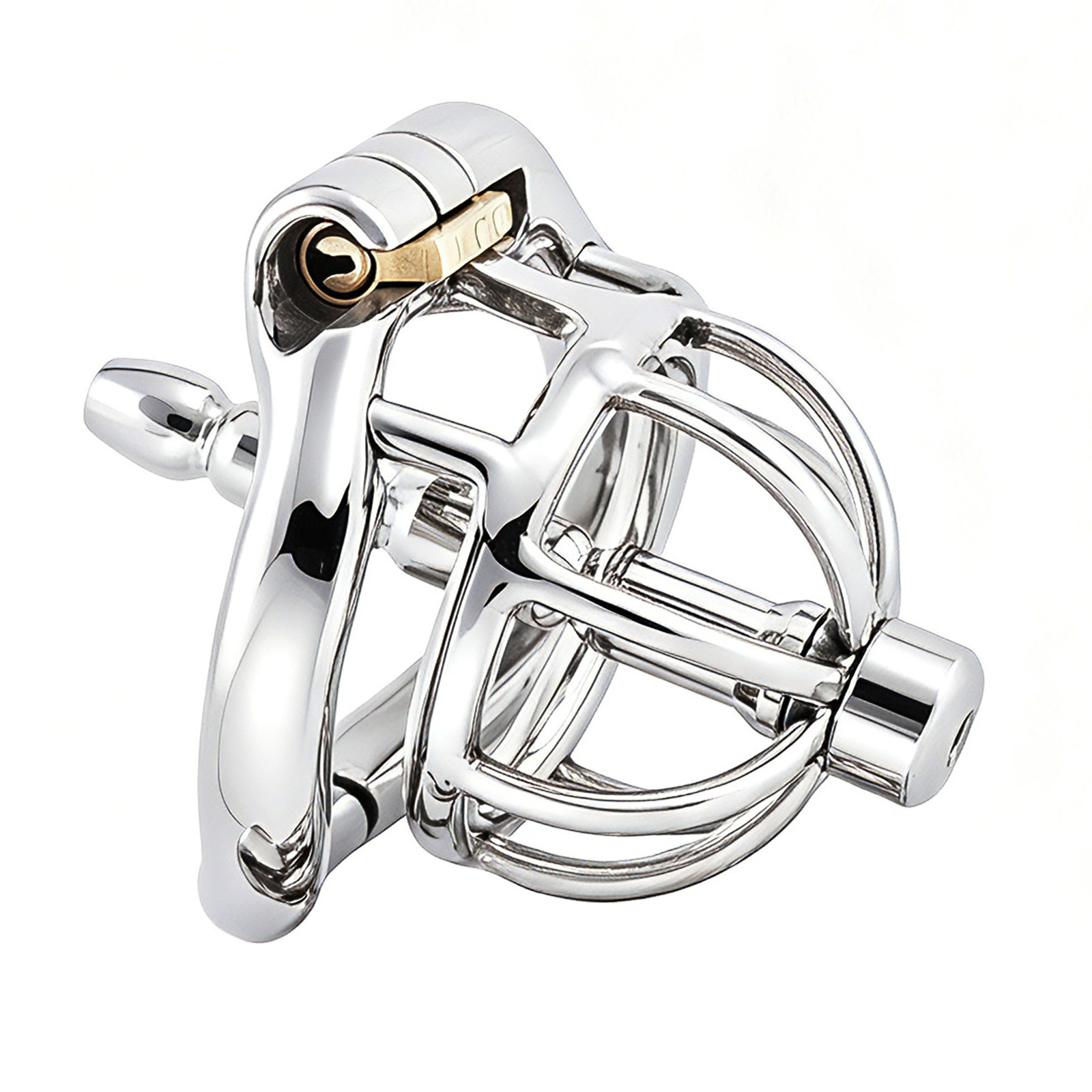 TERNENCE Chastity Locked Small Male Ergonomic Design Cock Cage with Urethral Tube