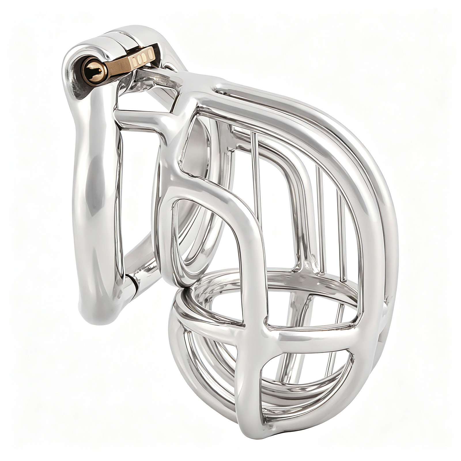 TERNENCE Ergonomic Design Chastity Device 304 Steel Stainless Easy to Wear Male Virginity Lock Chastity Belt