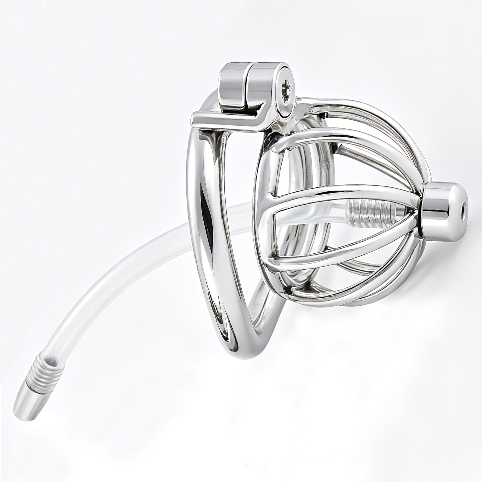 TERNENCE Male Cock Cage Super Small Male Locked Cage Sex Toy with Urethral Tube