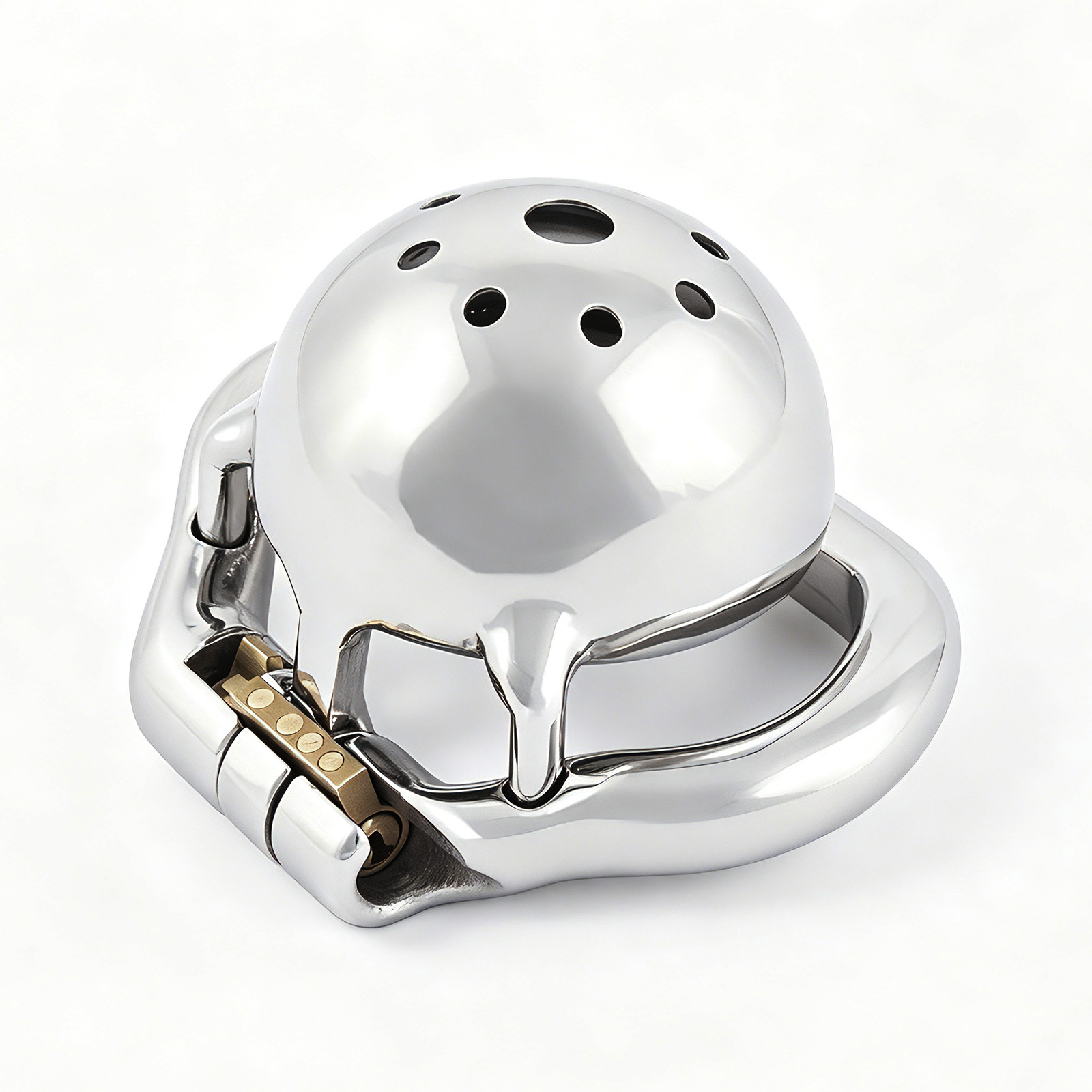 TERNENCE Small Male Chastity Locked Hypoallergenic Stainless Steel Cock Cage