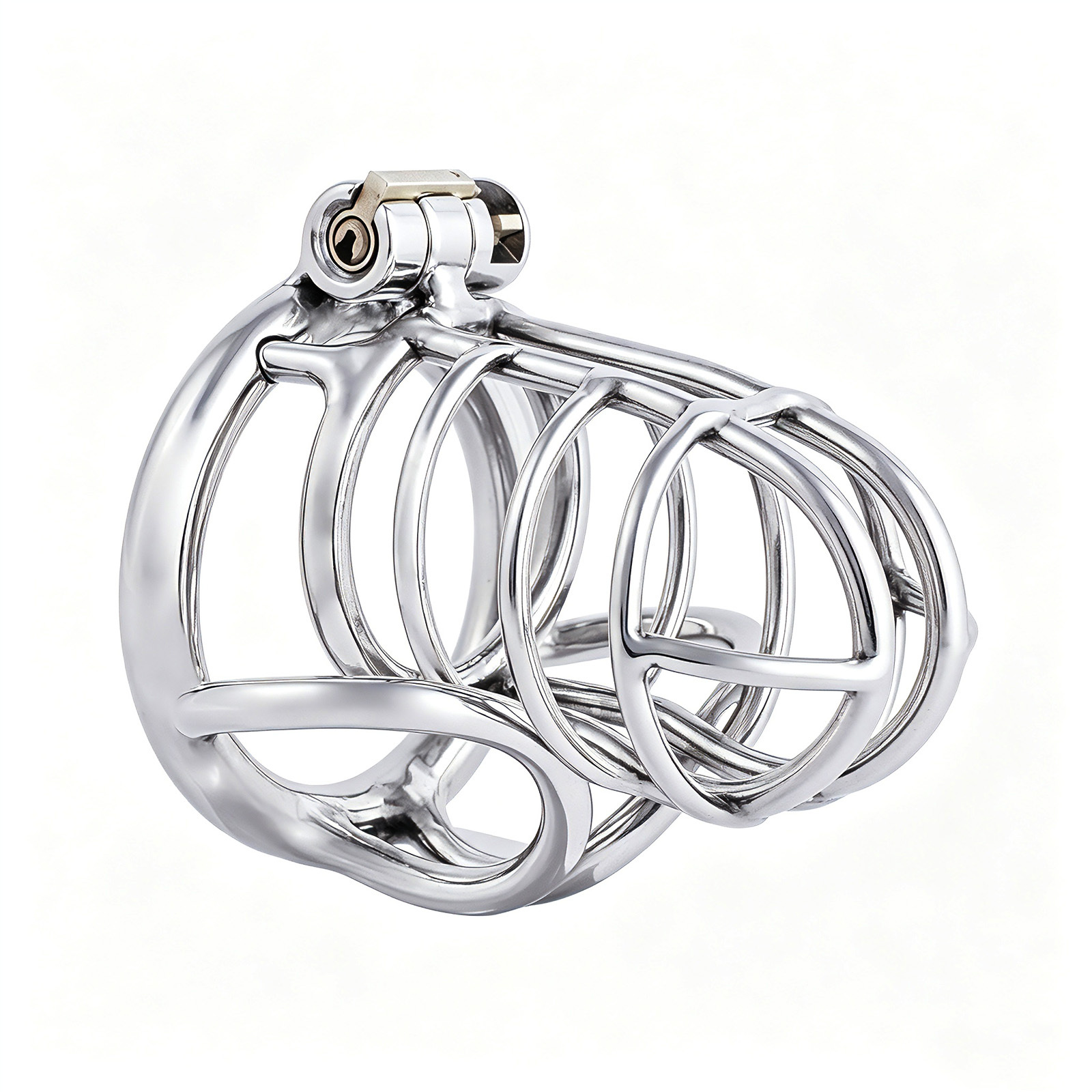 TERNENCE Metal Male Chastity Device 304 Steel Stainless Comfortable Closed Ring Cock Cage Adult Game Sex Toy