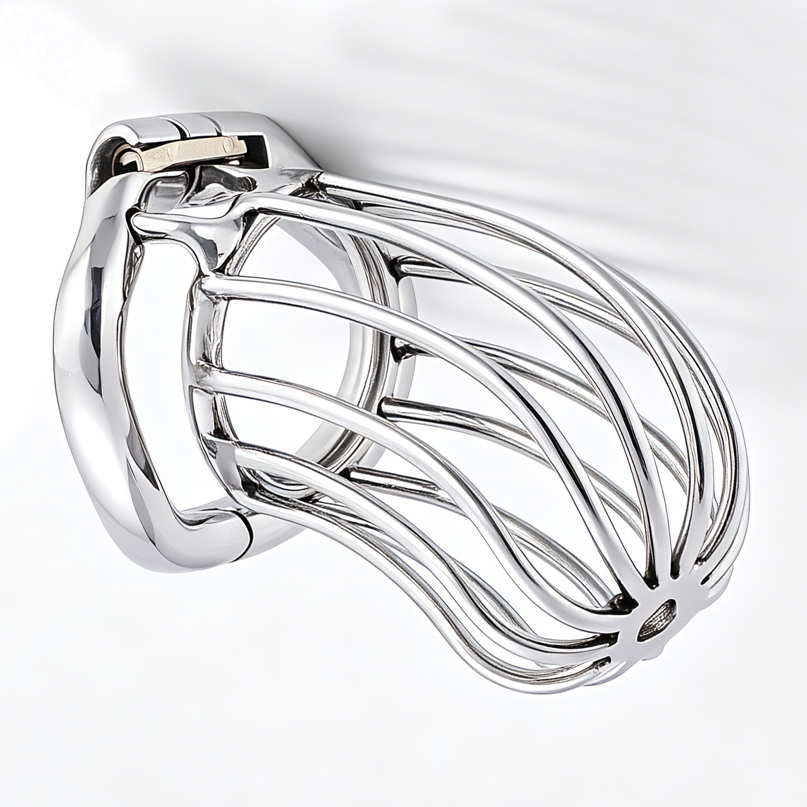 TERNENCE Chastity Locked 304 Stainless Steel Long Section of The cage Men Chastity Lock