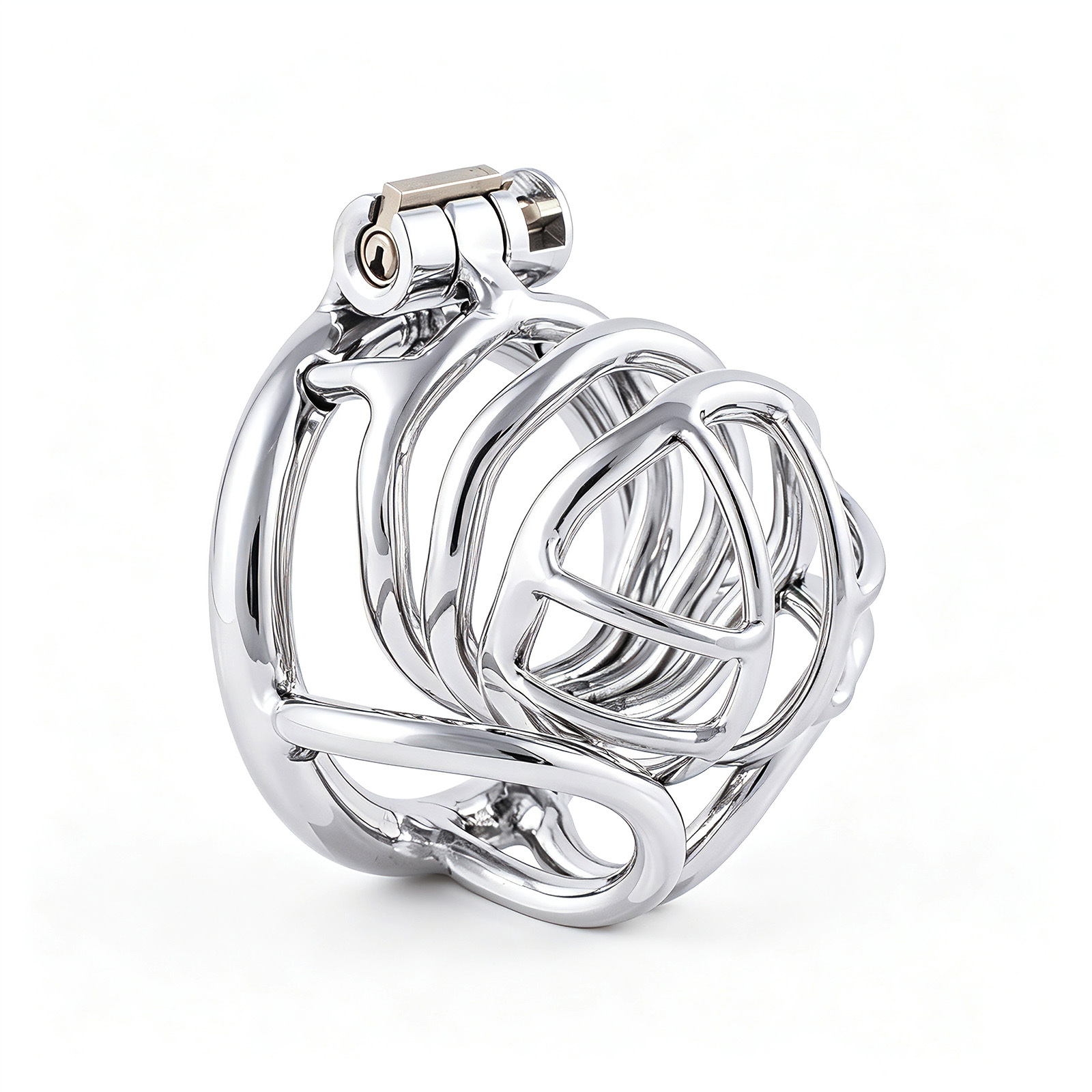 TERNENCE Comfortably Men Chastity Lock Belt 304 Stainless Steel Cock Cage Sex Toy for Men