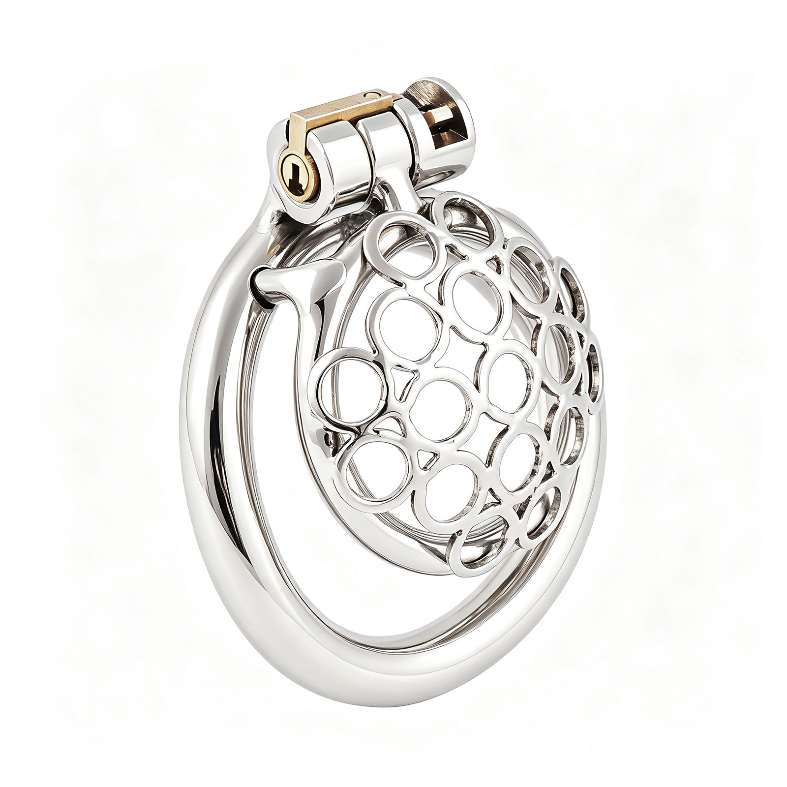 TERNENCE Small Short Chastity Device Male Ergonomic Design Stainless Steel Cock Cage Adult Game Sex Toy