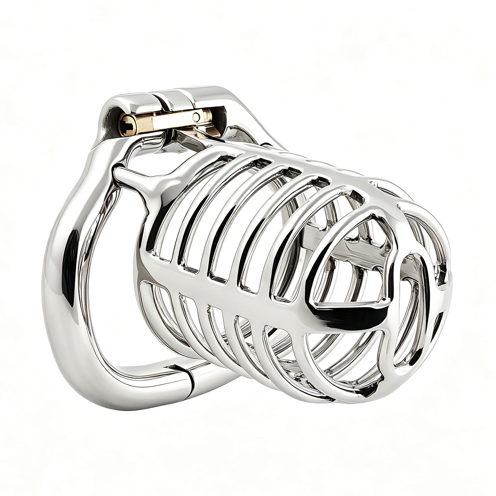 TERNENCE Long Size Men's Metal Chastity Device Ergonomic Design Hinged Ring Cock Cage Penis Lock Adult Game Sex Toys