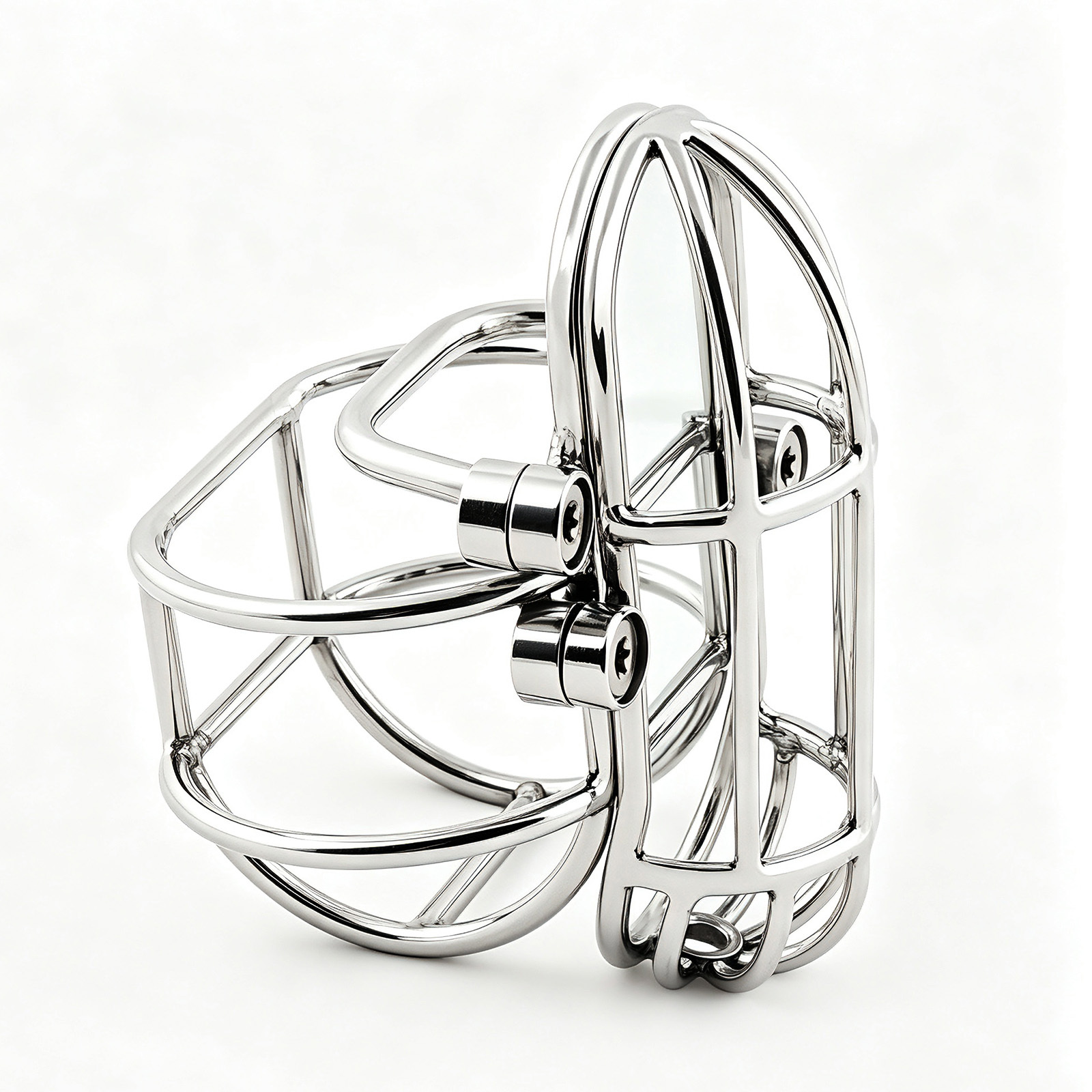TERNENCE Large Detachable Male Chastity Device Steel Stainless Cock Cage Penis Ring Lock Adult Game Sex Toy